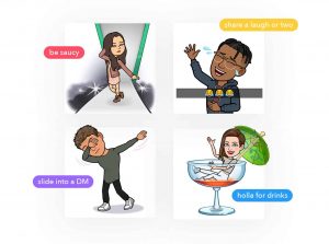 Now Tinder lets you send Bitmoji Via Snap kit 