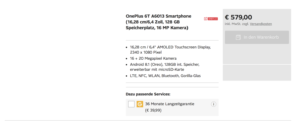 OnePlus 6T accidentally listed on Otto website; price EUR 569 (approx. Rs 48,000), to sport Dual SIM and 3700 mAh battery