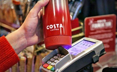 Reusable coffee cups with contactless chip (bPay) offers solution to save the planet
